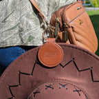 Magnetic Cowboy Hat Clip – PU Leather Western Accessory