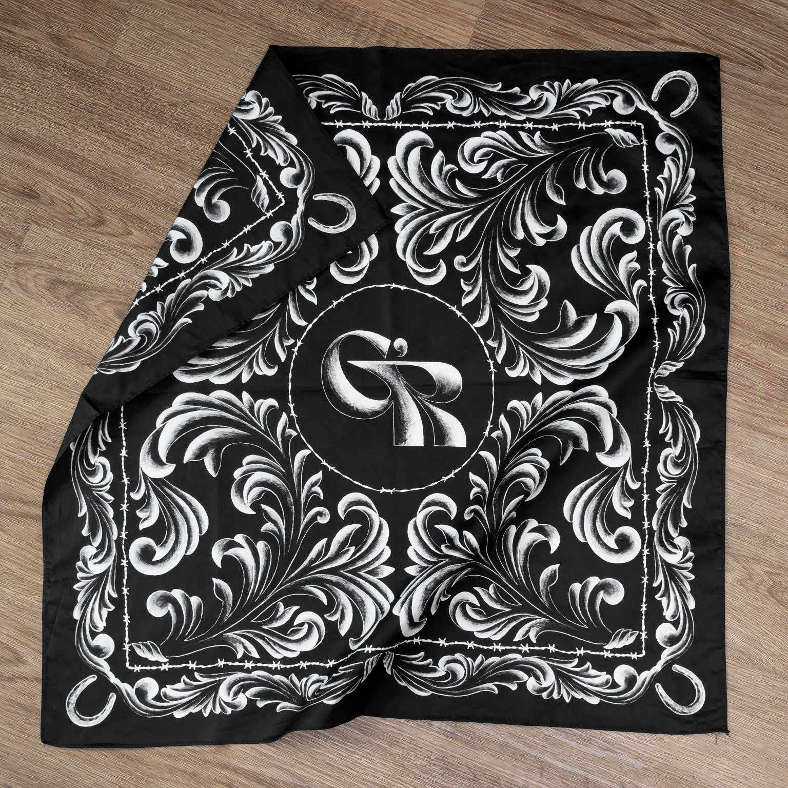 Western Flourish Cotton Bandana