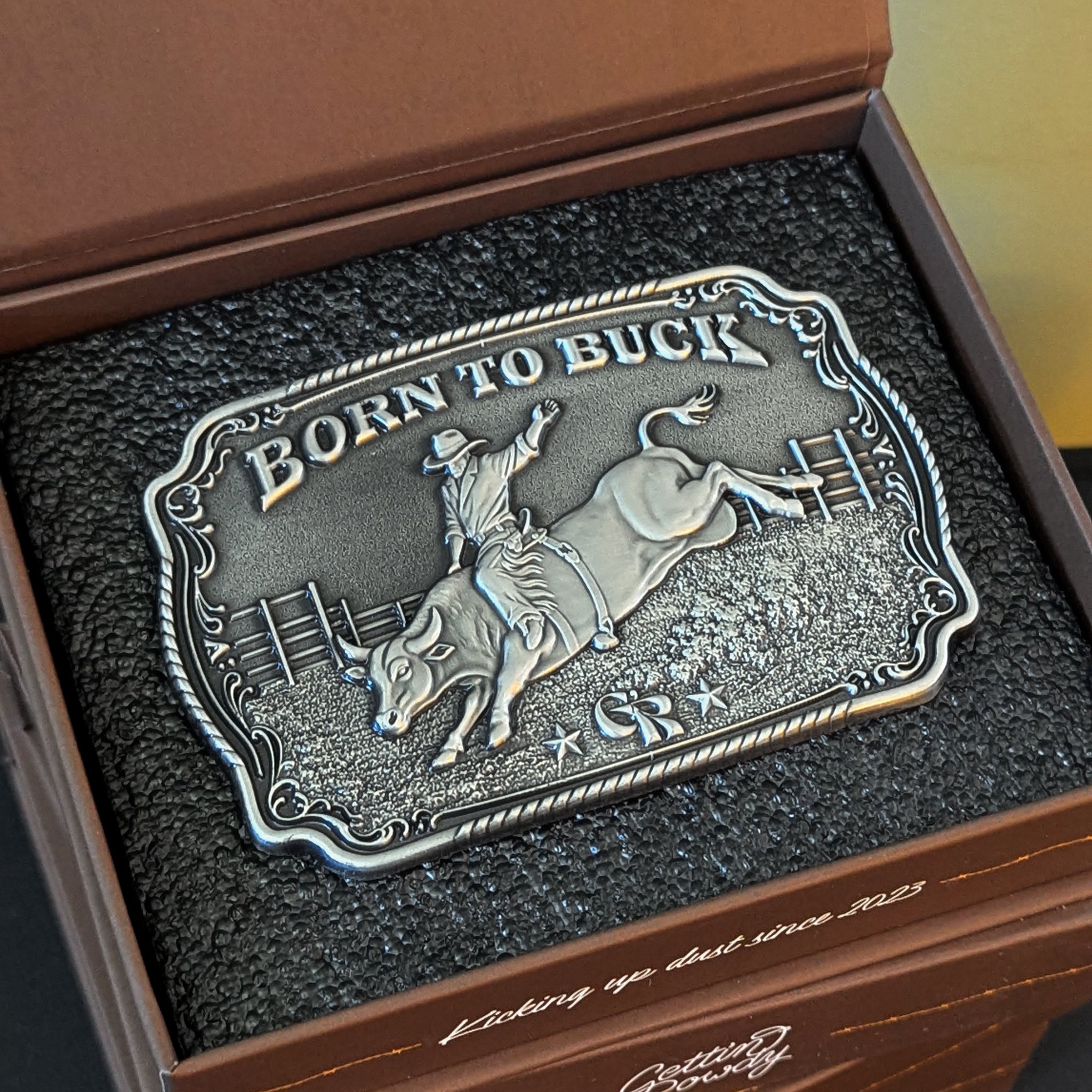 Born To Buck Western Belt Buckle