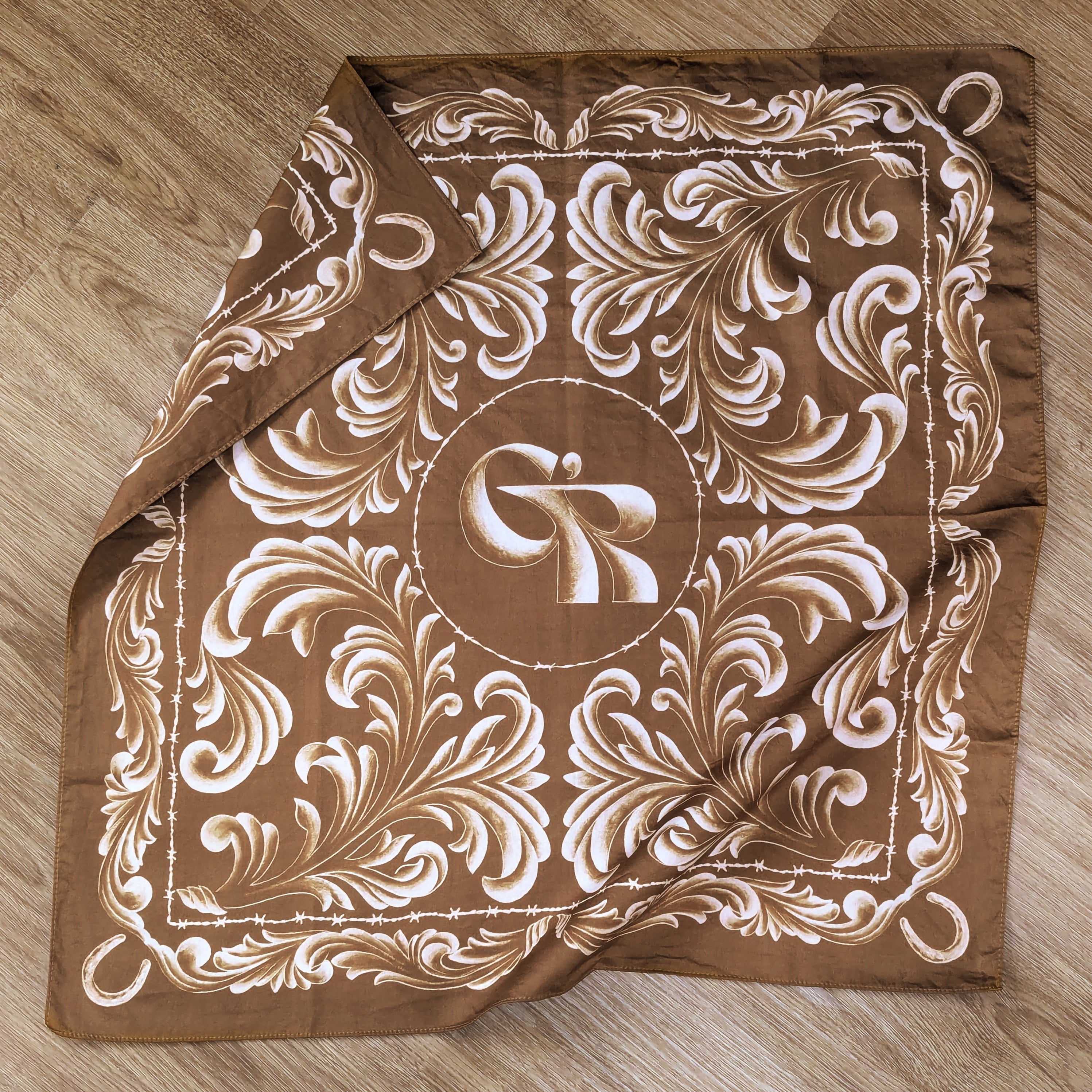 Western Flourish Cotton Bandana