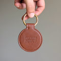 Magnetic cowboy hat clip in PU leather with Gettin’ Rowdy embossing