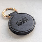 Magnetic cowboy hat clip in black PU leather