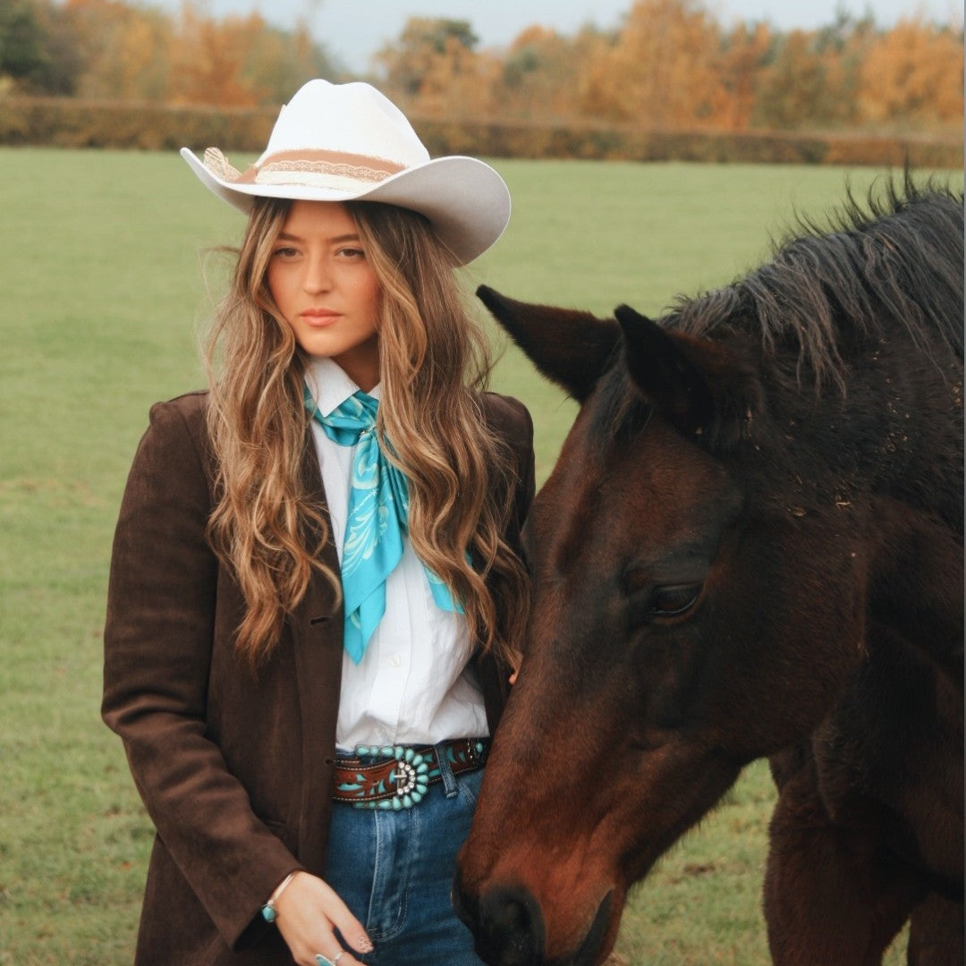 Western Flourish Cotton Bandana