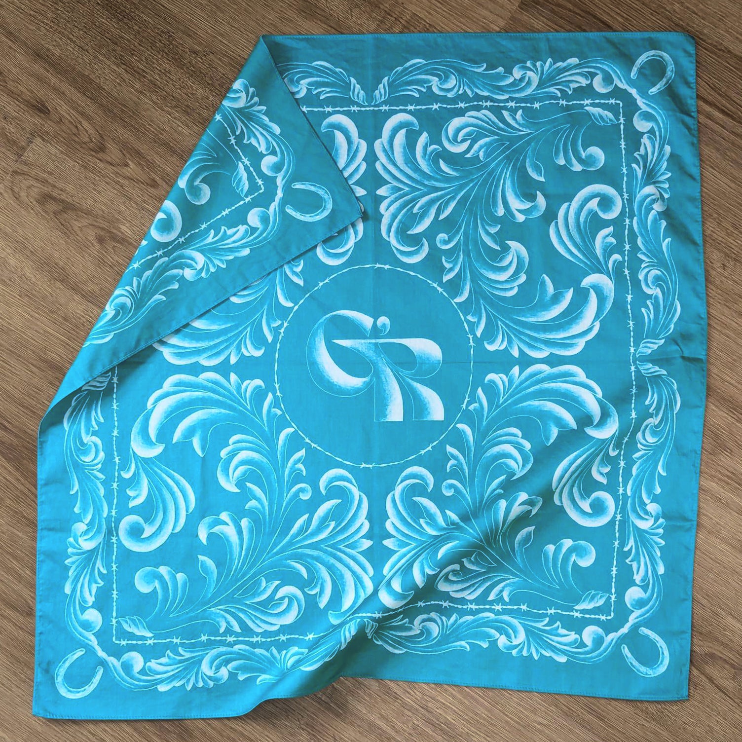 Western Flourish Cotton Bandana