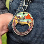 Western Bottle Opener & Keychain Coin – Heads Carolina Tails California