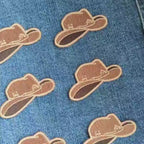 Cowboy Hat Embroidered Iron On Patch